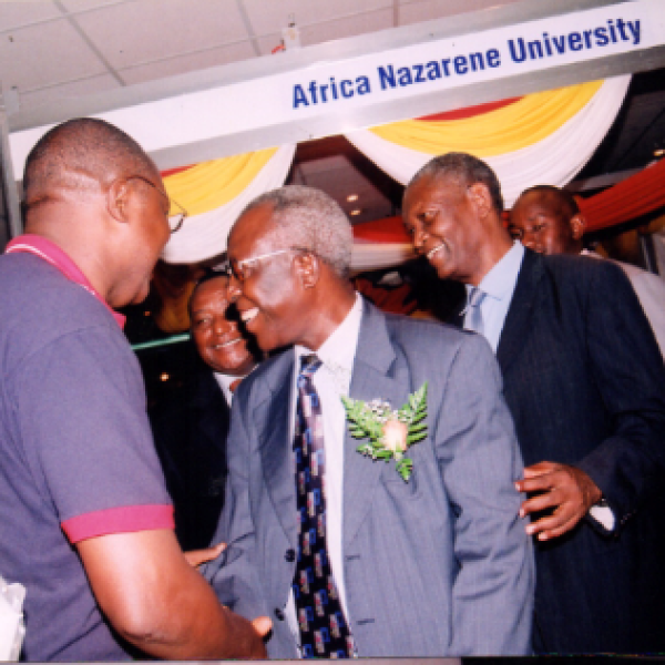 Chief Guest Hon. Sam Ongeri tours the stands