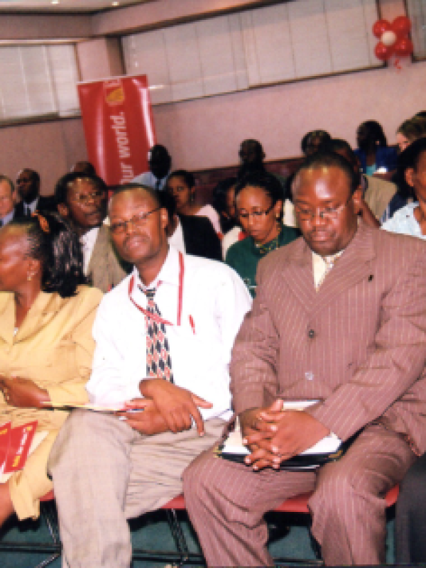 Delegates follow proceedings